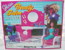 NEW Fancy Life DOLLHOUSE FURNITURE Beauty Salon PLAYSET (96009)