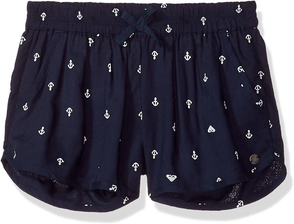 Roxy 176362 女孩终身锚印花梦想家拉短裤蓝色 8 码 — 第 2/2 张图片