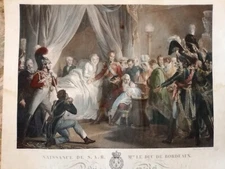 Naissance Duc Bordeaux Fragonard Lignon Aquaforte Enrico Borbone Henri D'Artois