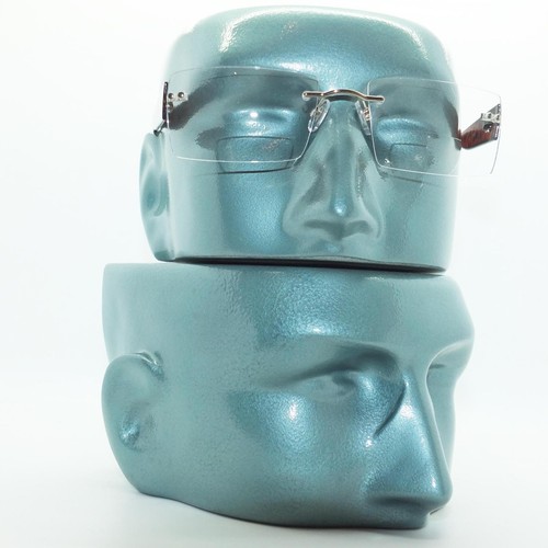Gafas de lectura bifocales sin marco +2,00 lentes flotantes tecnología detalle brazos tortuga - Imagen 3 de 4