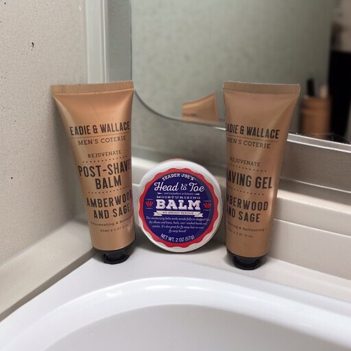 Trader Joe's Head to Toe Moisturizing Balm and Beard Balm + Men’s Shaving Kit - Picture 9 of 11