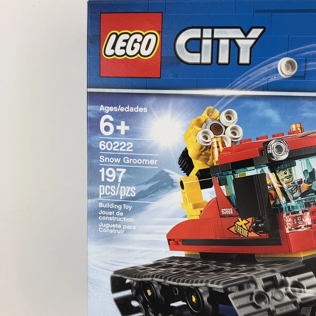 Lego SNOW GROOMER 60222 City Town Snow Cannon Plow Skier 197