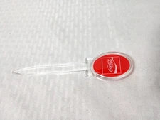 Vintage Coca-Cola Letter Opener Acrylic Plastic Collectible Branding Advertising