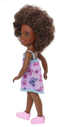 New Barbie Chelsea Doll with Purple Butterfly Dress African American Girl. - Picture 2 of 4