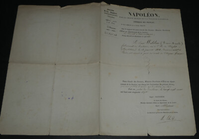 Napoléon, Décret signé Jacques Pierre Charles ABBATUCCI