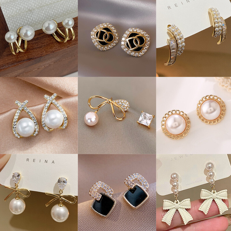 Mujeres Elegantes Joyería de Boda Cristal Circonita cúbica Circón Pendientes Tachuelas Colgantes Gota