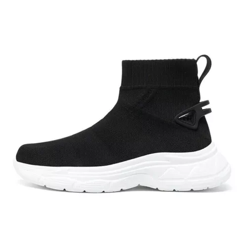 High Top Freizeitschuhe Damen Herren Sneaker Outdoor Sockenschuh Mesh Slipper - Bild 28 von 30