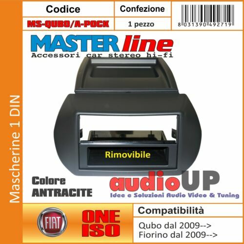 Mascherina Autoradio 1 DIN Per Fiat Punto E Linea 2005-2012 - Cornice Di Installazione Nera - Foto 5