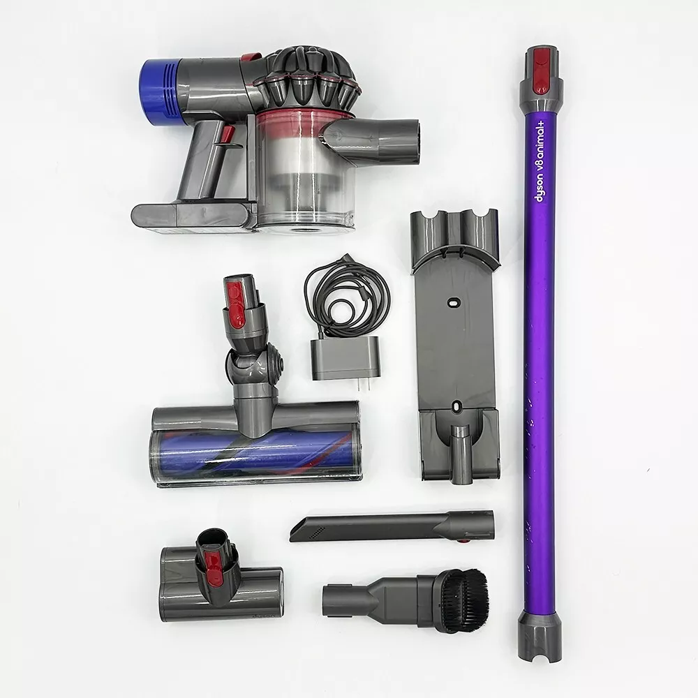 Dyson V8 SV10 Animal+ Cordless Stick Vacuum Purple and Iron with 5 Tools