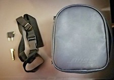 BOSE Soft Side Headphone Carrying Case w/ Extra Tips  Shoulder Belt Strap Black