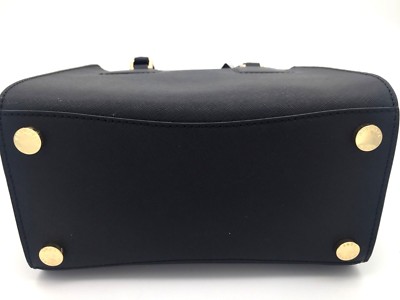 マイケルコース Michael Kors Selby Medium Satchel Leather Bag (Black) | eBay