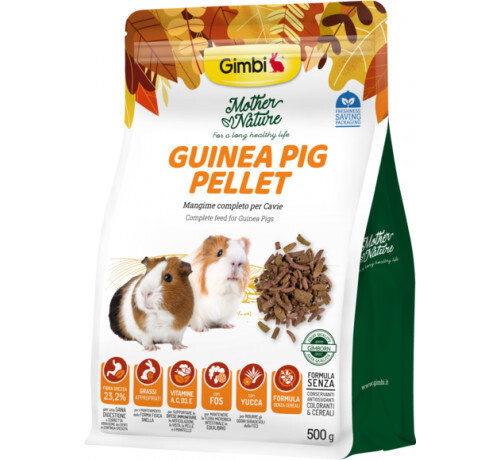 Gimborn - Mangime GIMBI MOTHER NATURE GUINEA PIG PELLET 500G