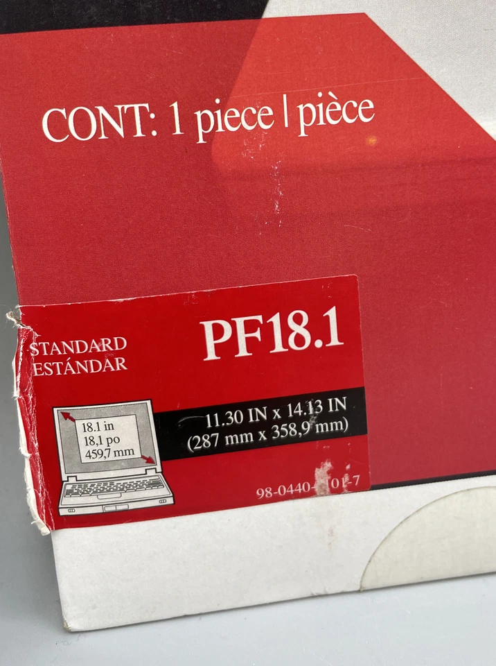 3M Privacy Filter PF18.1 11.30" x 14.13" for Notebook & LCD Monitors New - Image 4 of 4