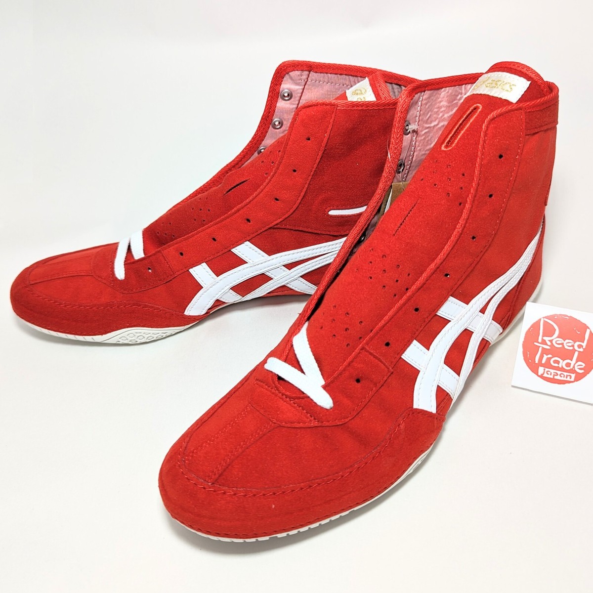 ASICS Wrestling Shoes 1083A001 Red/White EX-EO (TWR900