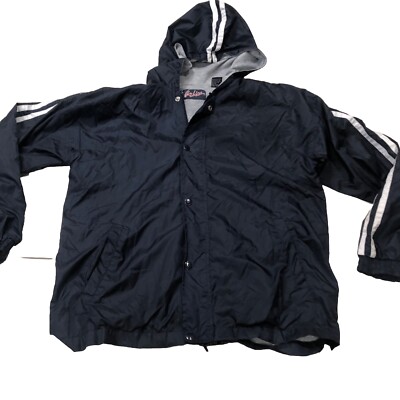 Online Jacket Youth L Windbreaker Water Resistant Nylon Hooded Full Zip Light