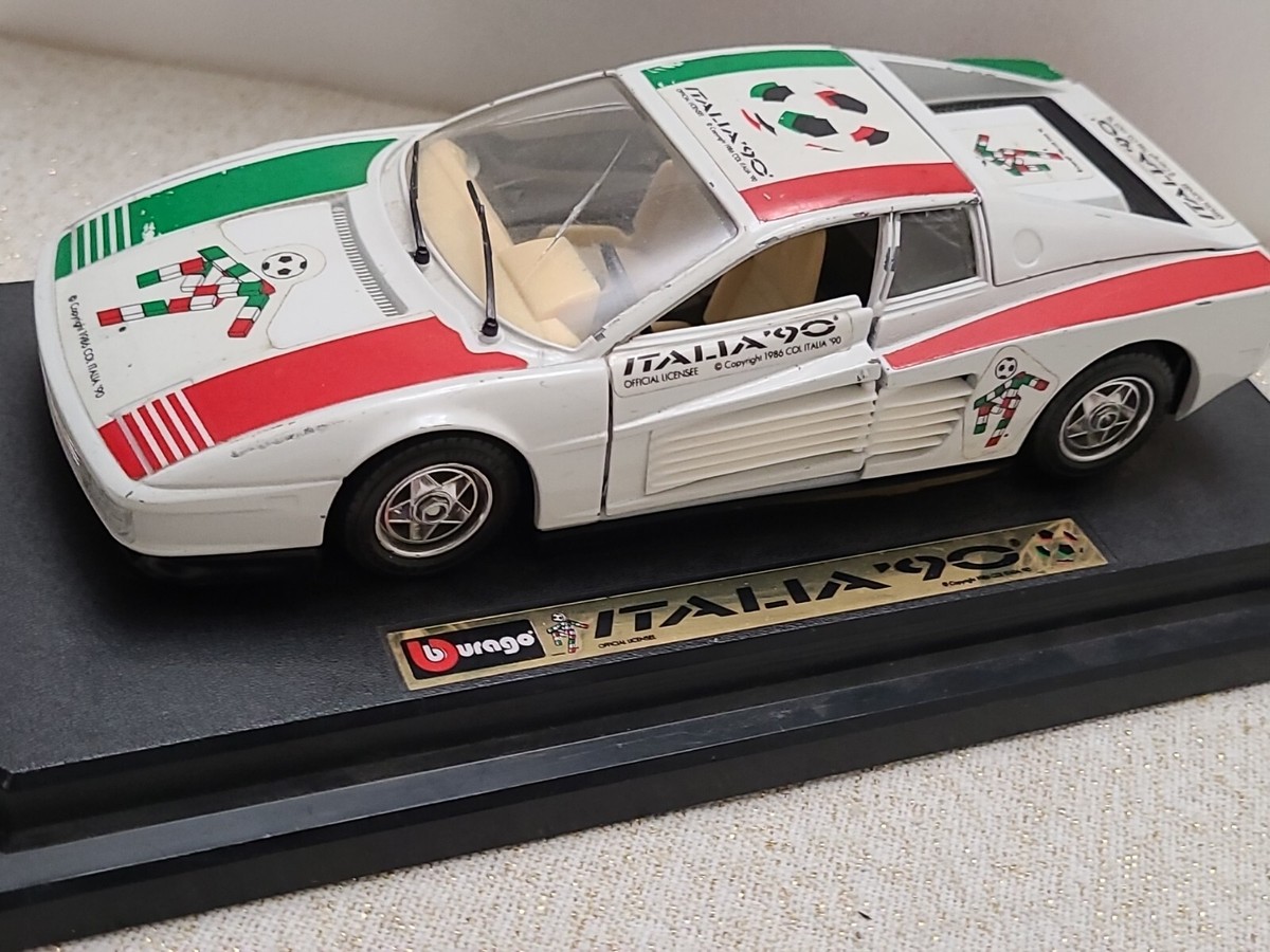 ミニカー #ITALIA 90 #burago #Ferrari testarossa BURAGO 1/24 Ferrari Testarossa 1984 Italia`90 1990 World Cup