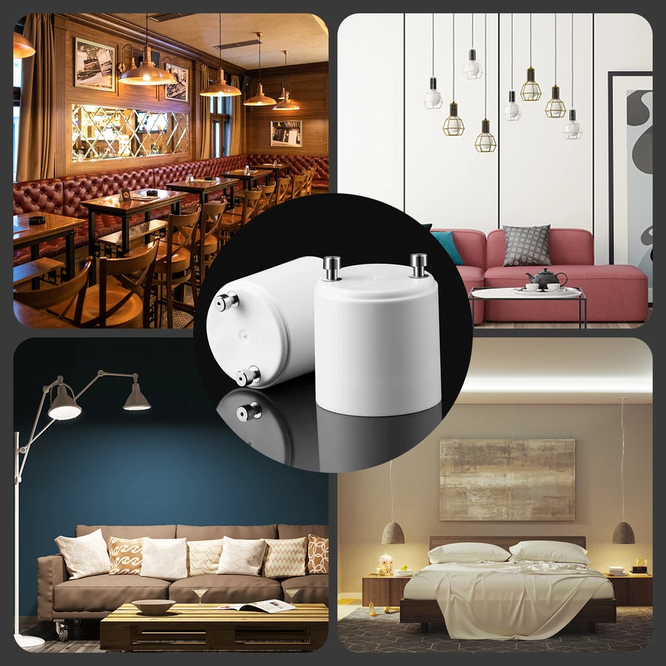 GU24 a E27/E26 Tornillo Luz LED Lámpara Bombilla Base Adaptador Enchufe Convertidor Adaptador Foto 2 de 4