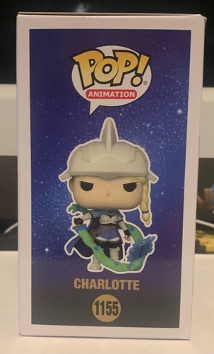 FUNKO POP BLACK CLOVER 1155 CHARLOTTE GLOW IN DARK CHALICE 