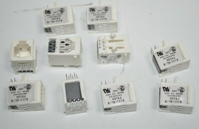 Lot of 10 Corcom Signal Sentry RJ11-6L-B Inductive Filtered Modular Jacks Shield