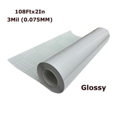 Glossy Adhensive Laminating Film Double Side Cold Laminating Roll Film 108'x25"
