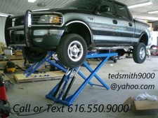 New Triumph 6000 Lbs Hd Auto Vehicle Mid Rise Scissor Lift Free Truck Adapters