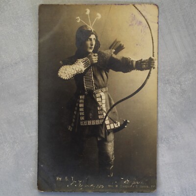 KUZNETSOV Russian ballet Dancer in BAYADERE Tsarist Russia photo postcard 1916 