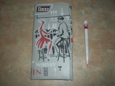 DDR Besteckset/Campingbesteck 7-teilg mit Kunstledertasche, Vintage 7oer Jahre