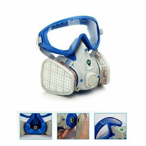 Emergency Survival Safety Respiratory Gas Mask &amp;2 Dual Protection Filter  USA