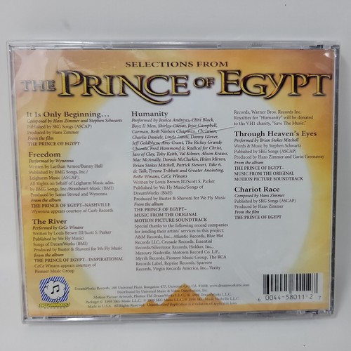 The Prince of Egypt Collectors Edition Soundtrack 1998 CD Album New See Desc. - Picture 3 of 6