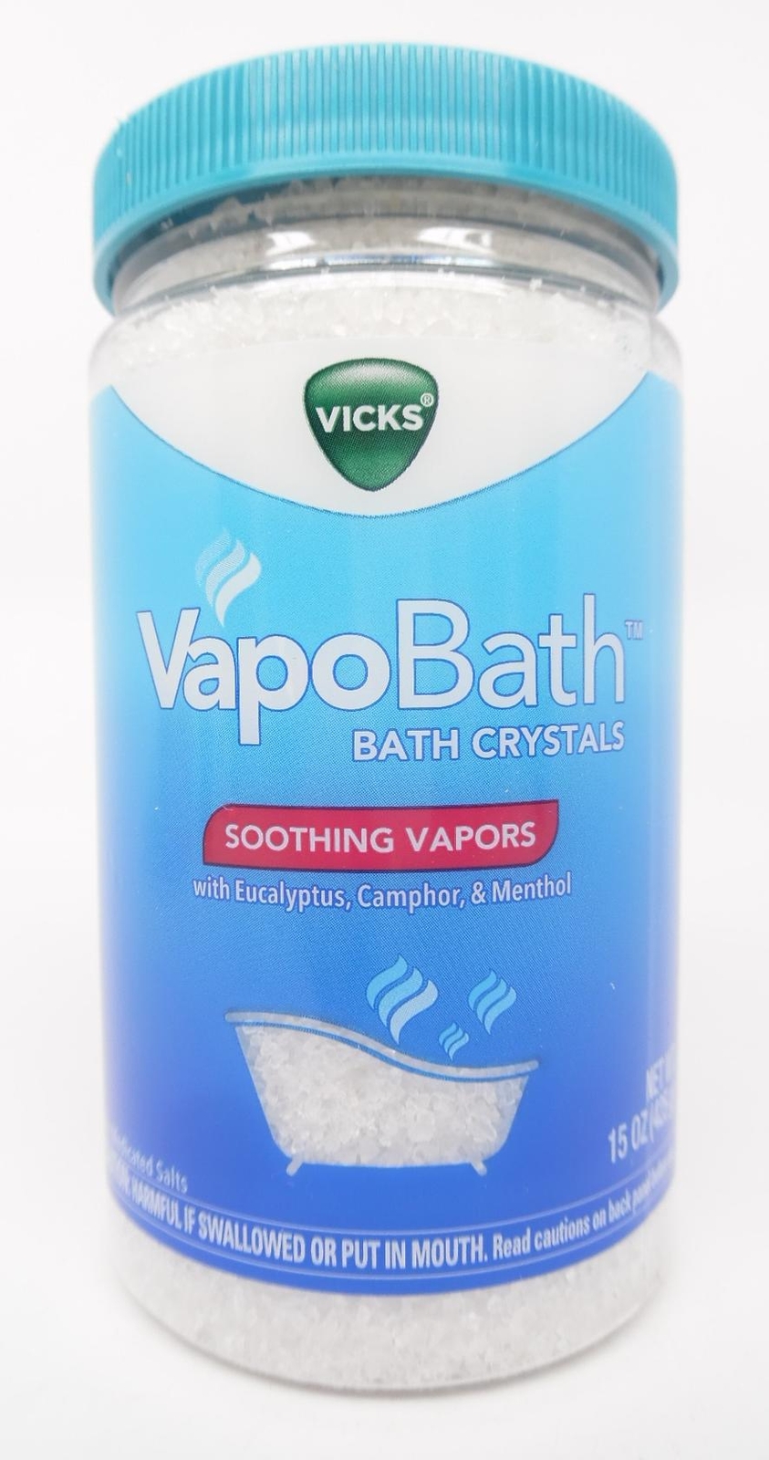 Vicks VapoBath Bath Crystals, Soothing Soaking VapoRub Vapors, 15 oz. eBay