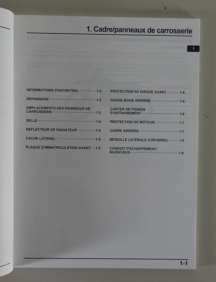 Manual de Servicio/Manual De Competencia Honda Crf 450 R / Rx Depuis 06/2020 - Imagen 2 de 3