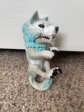 Untamed Dire Wolf by Fingerlings Blizzard White and Blue By WowWee EUC