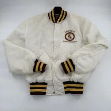 Vintage Holloway Loyola University Jacket Mens Large Varsity 80s 90s