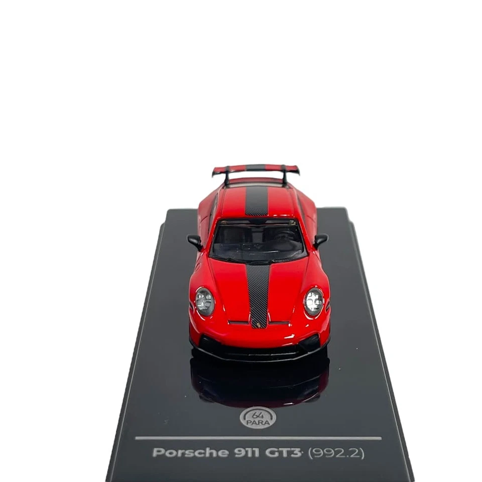 Modellino Auto Paragon 1/64 Porsche 911 GT3 (992.2) 2025 Guards Red - Immagine 2 di 4
