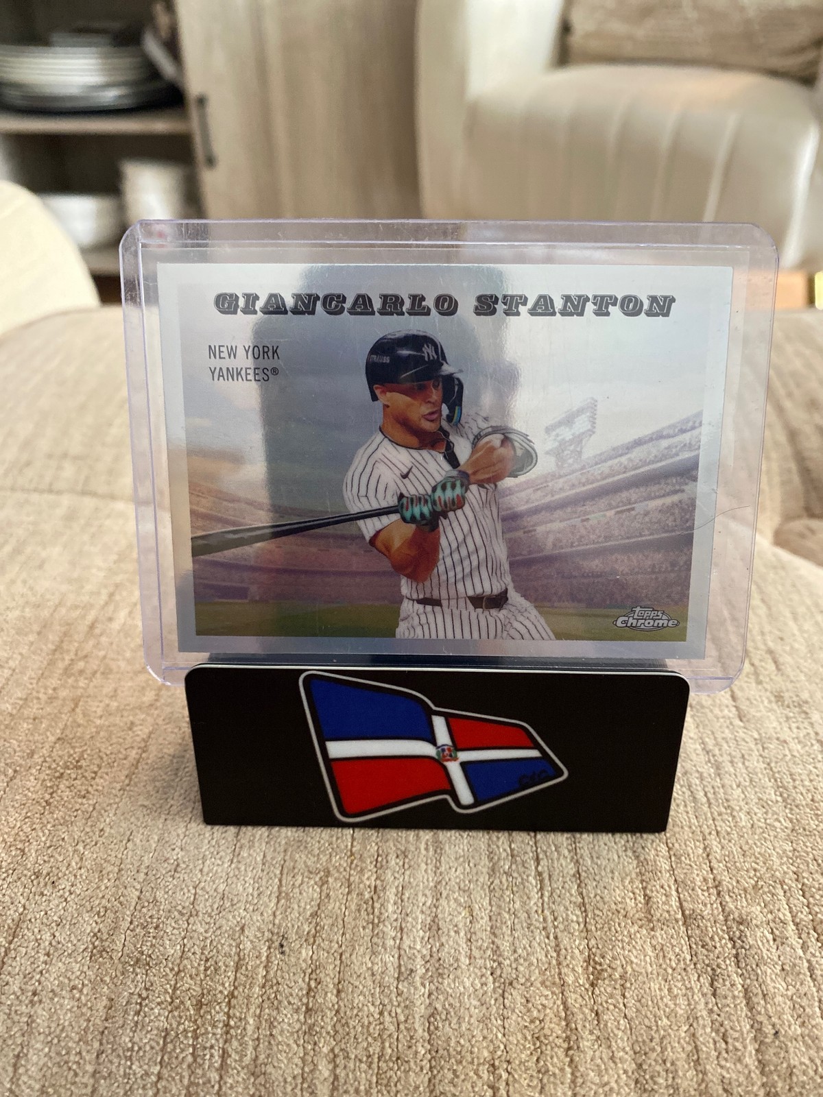 Giancarlo Stanton #55RS-10 Baseball Cards 2025 Topps Chrome Platinum 1955 Rails & Sails trading card — raw and PSA graded price guide