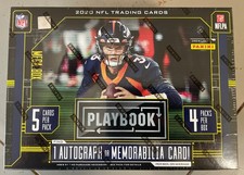 2020 Panini Playbook Football sealed Mega Box 1 Auto or Memorabilia, 20 cards