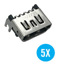 Sony PlayStation 5 PS5 5pc Port Socket Connector HDMI Silver