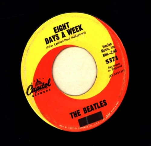 Beatles 8 Days A Week/I Don't Want To Spoil The Party UGLY 1st press plays VG+