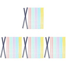  4 Pieces Loose Leaf Binder Rings Plastic Loose-leaf Buckle Binding Spines