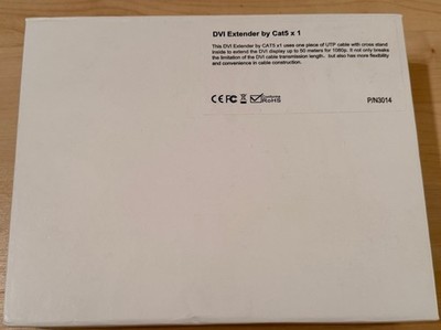 DVI Extender von Cat5 x 1 Teile-Nr. 3014
