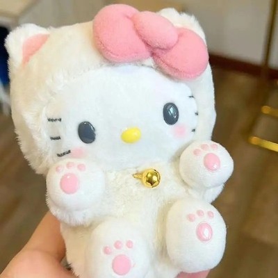 Kitty 10cm Mini Plushie Sanrio Stuffed Doll Bag Keychain Pendant Gift