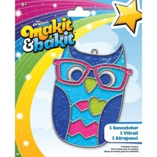 Colorbok TB-73245 Makit and Bakit Suncatcher Kit, Owl 1 Pack,