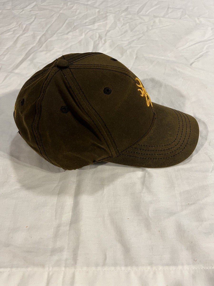 80s USA製 スーベニア CAPヴィンテージ ダック フェード フィッシング Browning Cap Dura Wax 3d Buckmark Brown 308412881 for sale