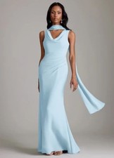 Anlass Kleid Hochzeit Brautjungfer Brautmutter Gast UK18 Bodenlang