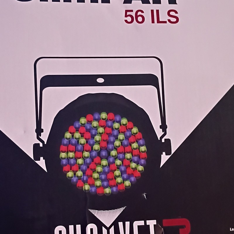 Chauvet SlimPAR 56 ILS RGB LED PAR Light, DMX/ILS, 108 LEDs, Cable & Manual
