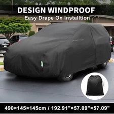 Waterproof SUV Car Cover for SUV Length 182 - 190 Inch SUV W/ LS Zipper