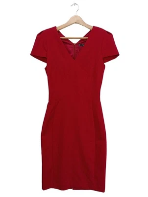 MANGO Etuikleid Damen Gr. 34 Rot Polyester Casual Elegant Reißverschluss - Bild 1 von 4