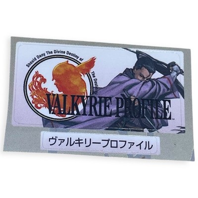 Sony PlayStation 1 PS1 Valkyrie Profile Official Square Enix Memory Card Sticker