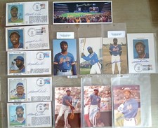 (13) NY Mets Mookie Wilson Signed Photos & 1st Day Covers