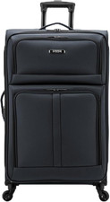 Anzio Softside Expandable Luggage With Spinner Wheels Dark Grey 30-inch Large Anzio Softside Expandable Luggage With Spinner Wheels Dark Grey 30-inch Large